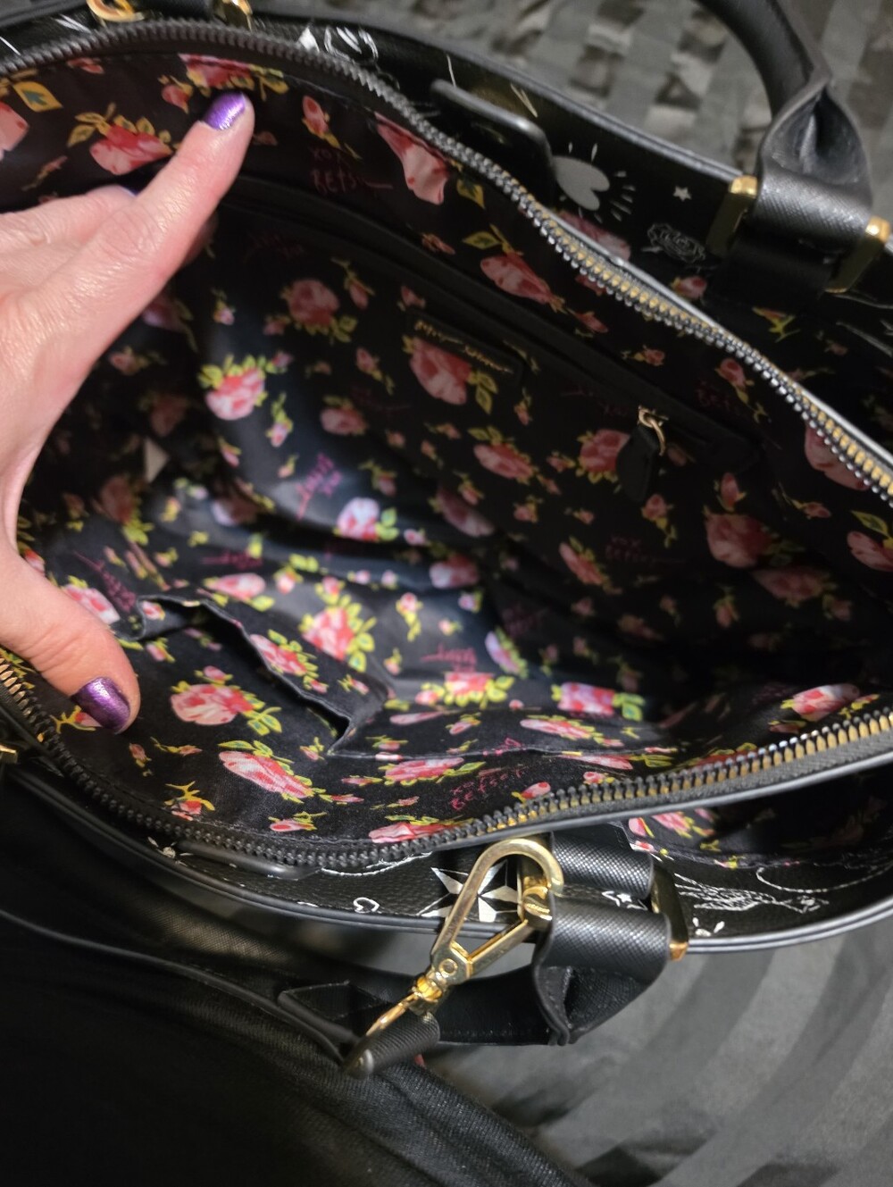Betsey Jonhson Skullicious Satchel Bag - Picture 7 of 10
